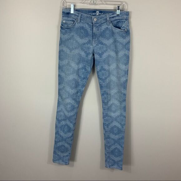 SALE 🔥7 for all Mankind Aztec jeans size 28 - Picture 2 of 13